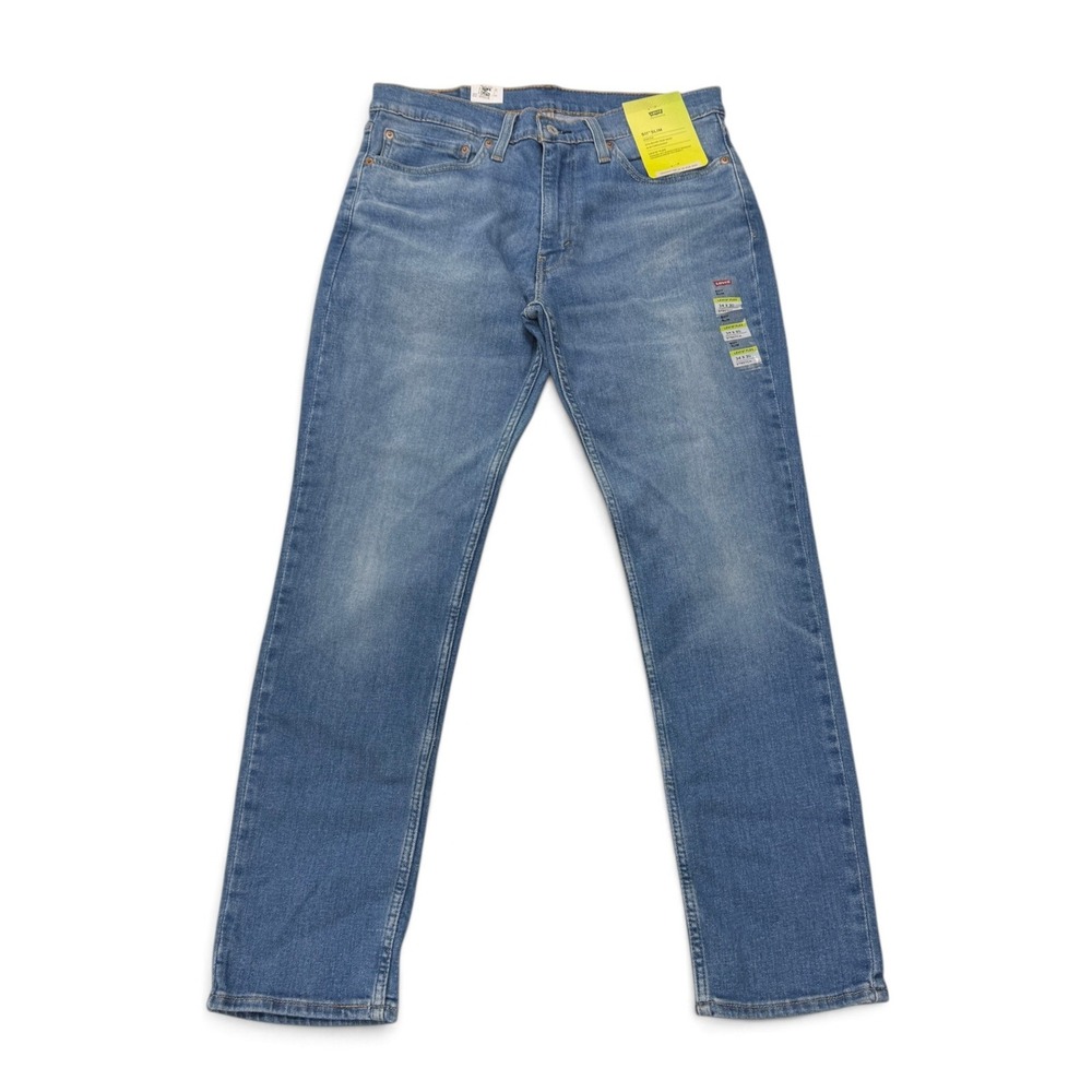 Levis 511 Slim Fit Jeans Mens 34x30 Blue Medium Wash Stretch Flex NWT